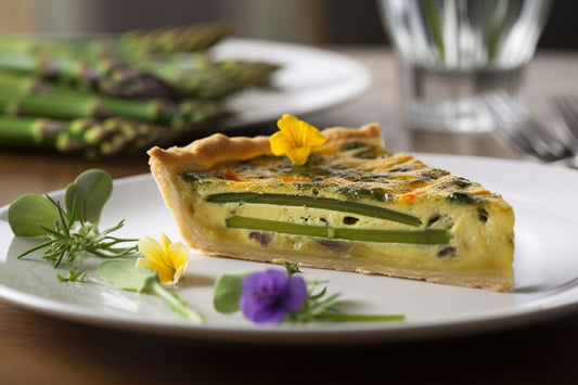 Quiche d'asperges avec Gruyère et Herbes fraîches