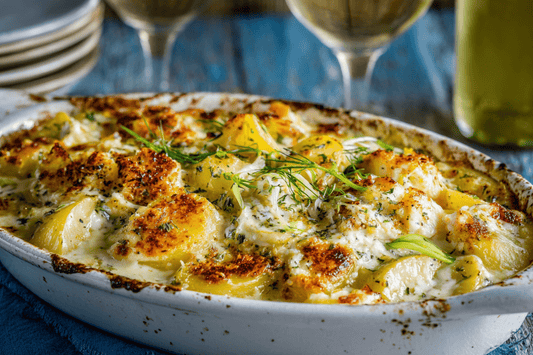 Creamy Smoked Haddock Gratin with Leeks and Potatoes