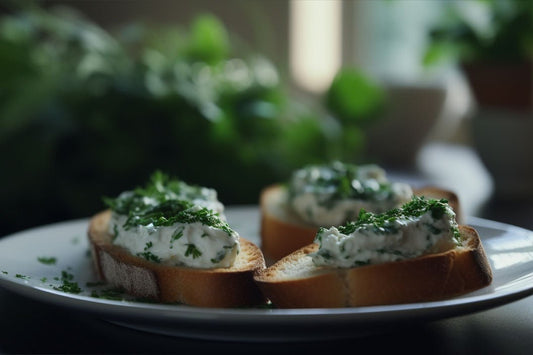 Recette de la ricotta et des herbes fouettées