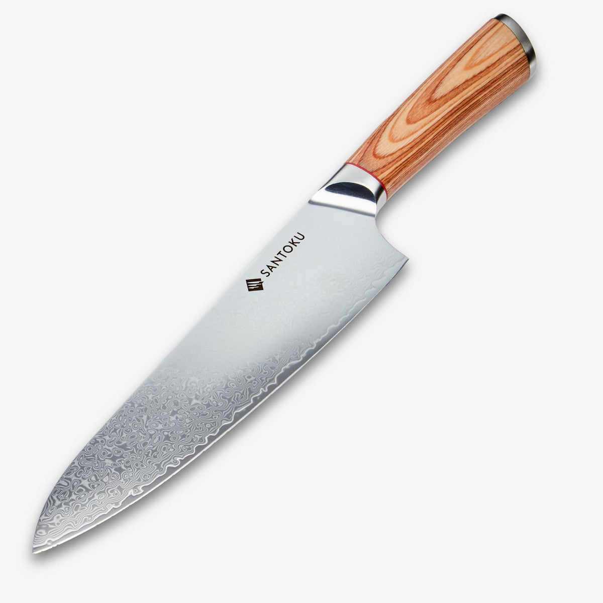 Haruta 8 inch VG10 Japans Damascus-staal Gyuto-koksmes met houten handvat en schede