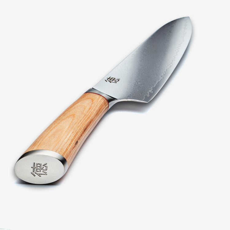 Haruta 8 inch VG10 Japans Damascus-staal Gyuto-koksmes met houten handvat en schede