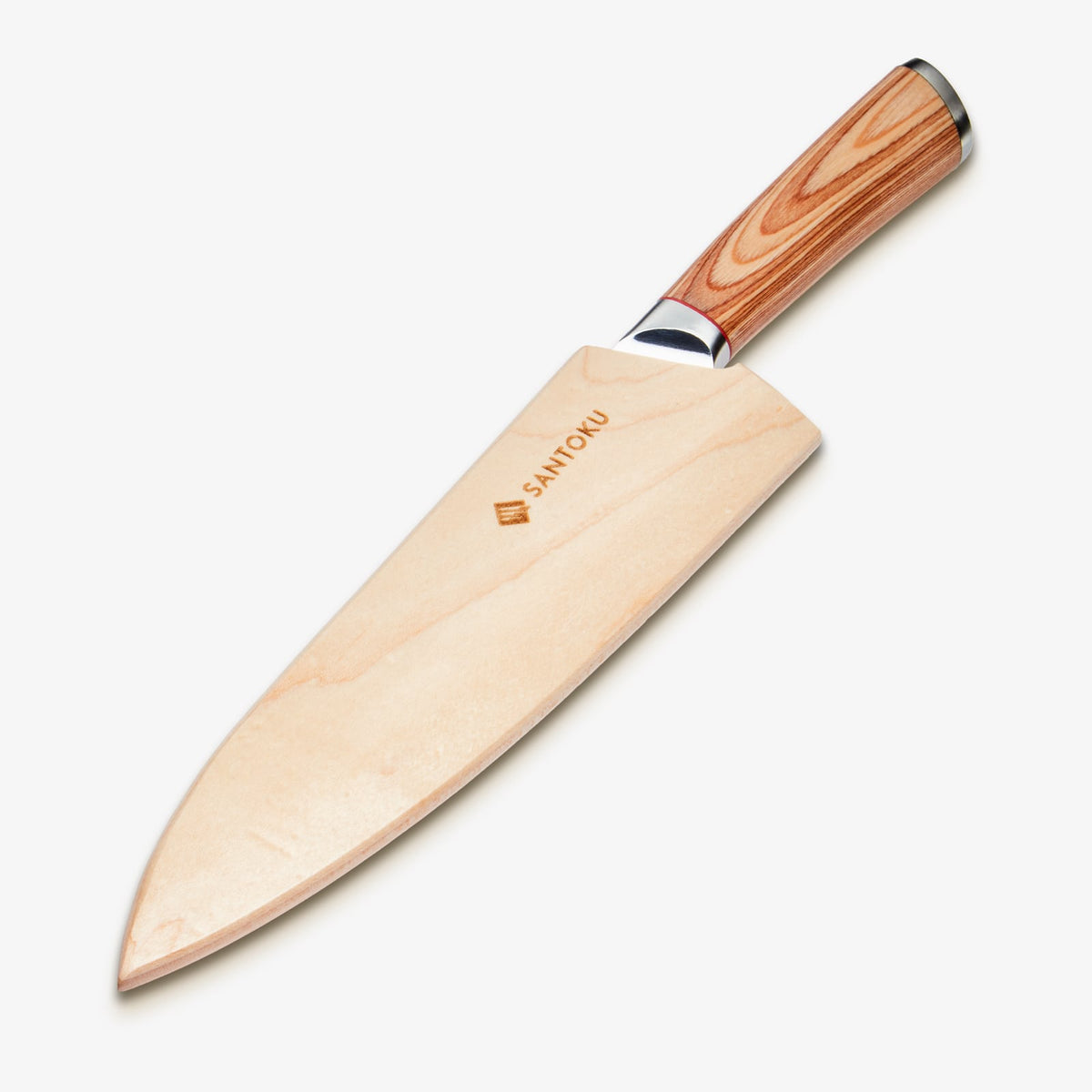 Haruta 8 inch VG10 Japans Damascus-staal Gyuto-koksmes met houten handvat en schede