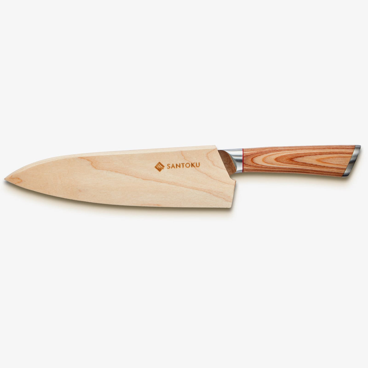 Haruta 8 inch VG10 Japans Damascus-staal Gyuto-koksmes met houten handvat en schede