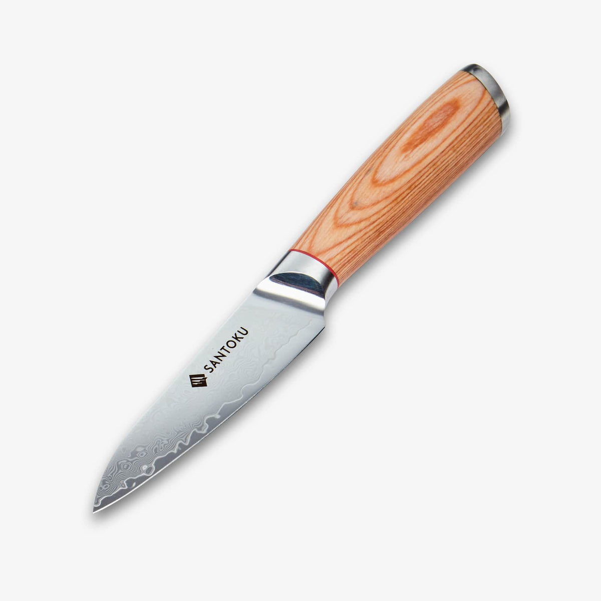Haruta 4 inch VG10 Japans Damascus stalen schilmesje met houten handvat en schede