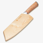 Haruta 7,7 inch VG10 Japanse Damascus Steel Nakiri Cleaver met houten handvat & schede