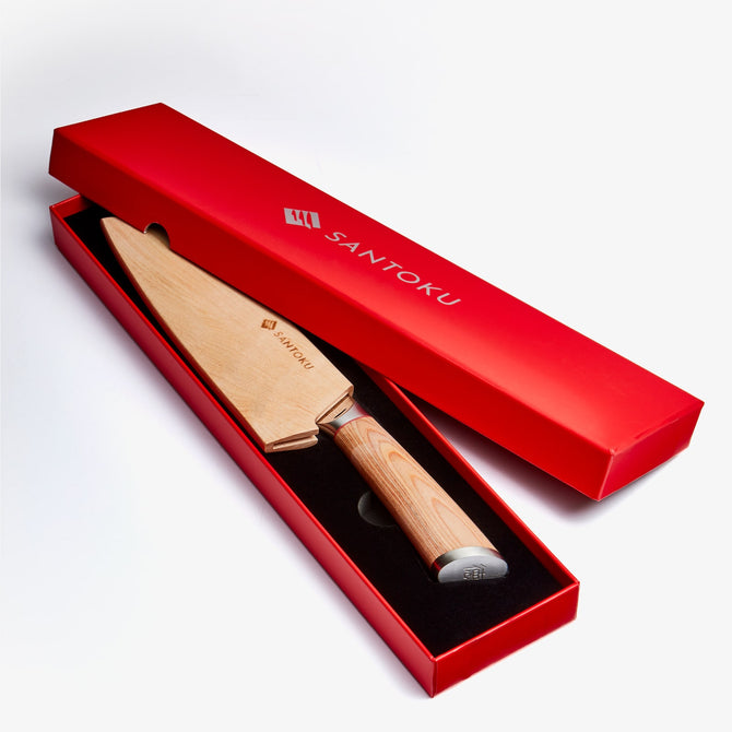 Haruta 7,7 inch VG10 Japanse Damascus Steel Nakiri Cleaver met houten handvat & schede