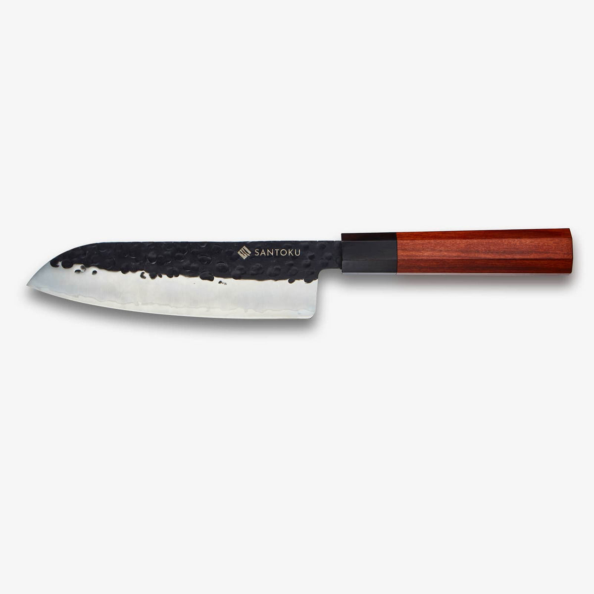 Série de couteaux Minato avec porte-couteau magnétique en bois d'acacia
