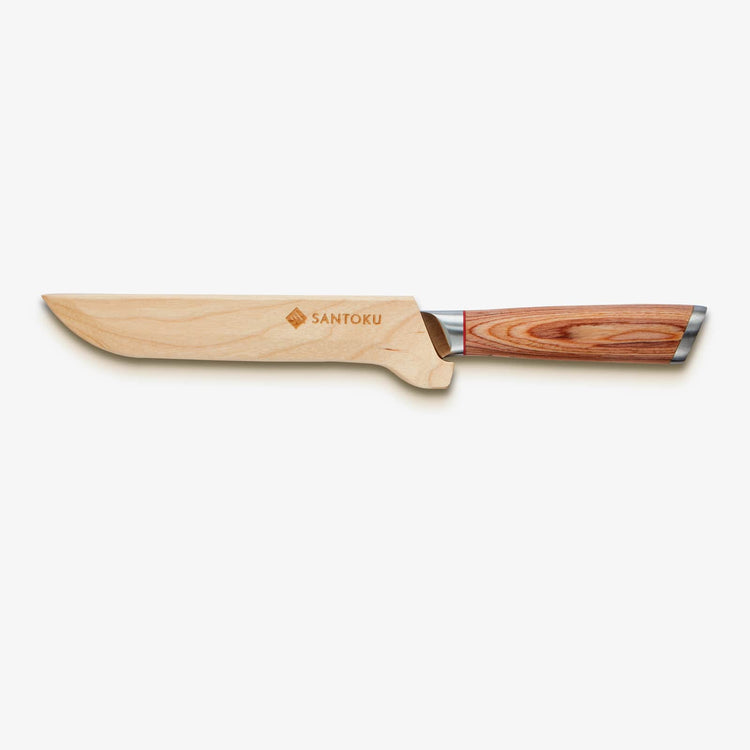 Haruta Couteau à désosser japonais en acier Damas VG10 de 6 pouces avec manche en bois et fourreau