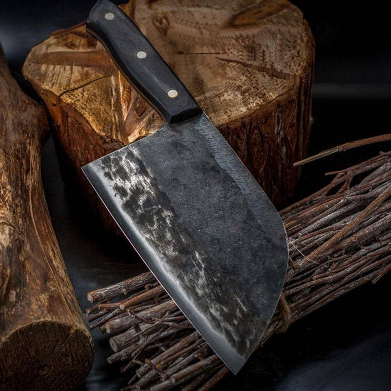 Nakiri / Chukabocho stalen hakmes met volledige tang